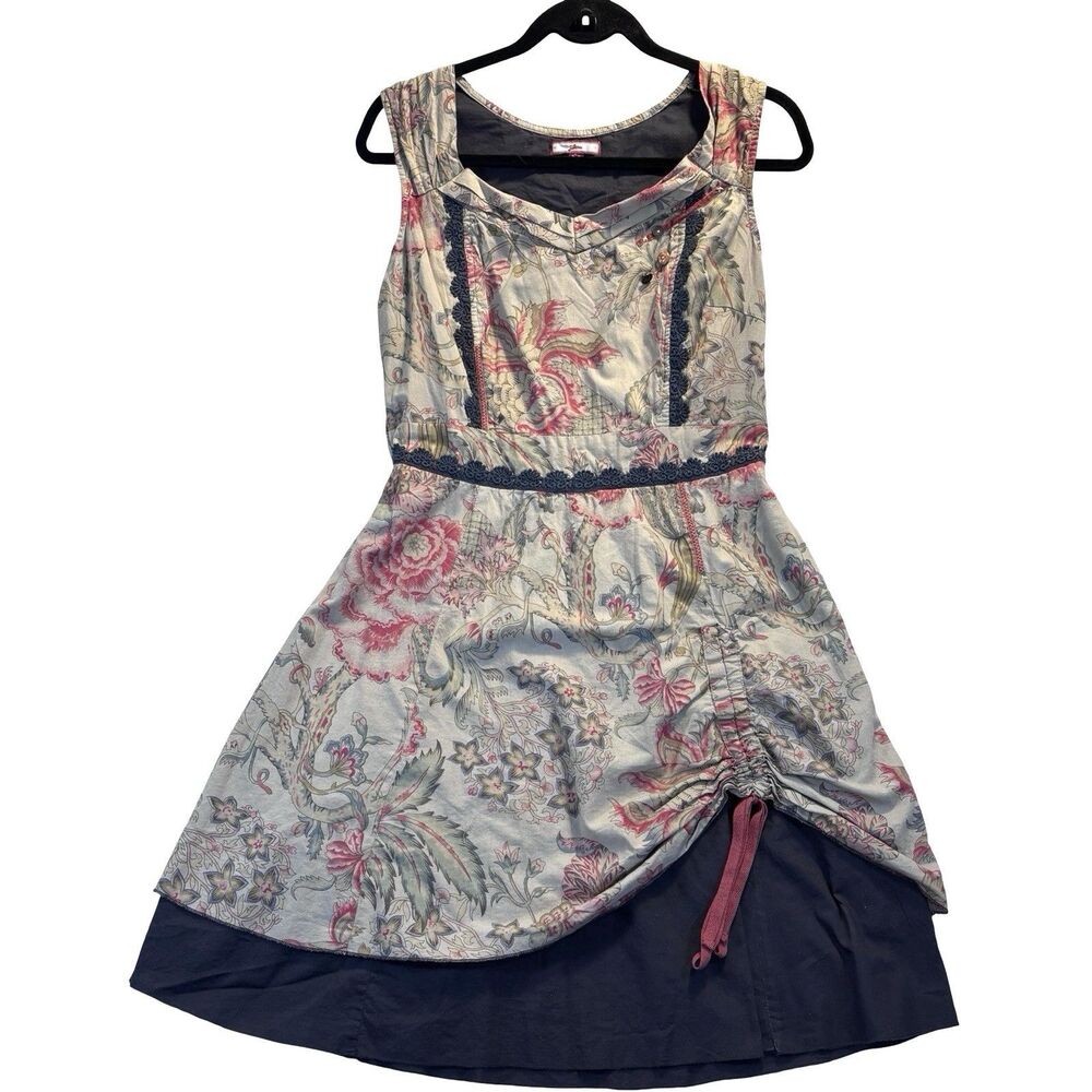 JOE BROWNS Layered Dress Sleeveless Beige Floral